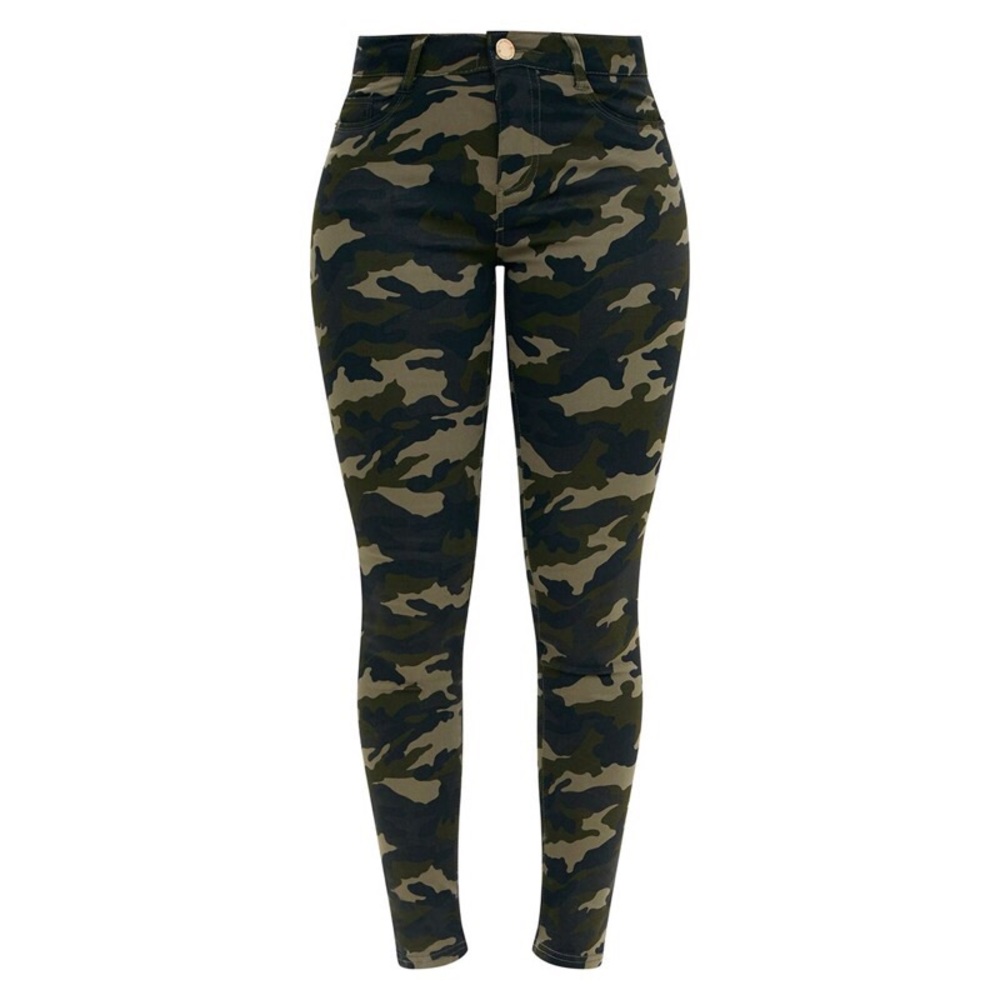 camo skinny pants